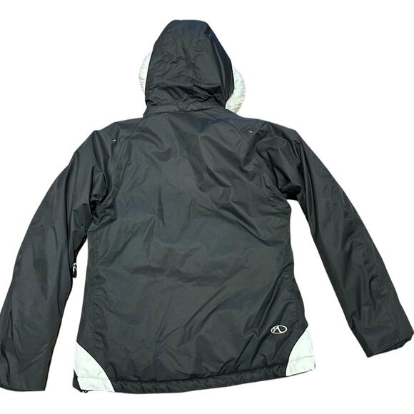Marker Women’s Size 10 Black and White Ski Coat/Jacket Faux Fur Trim - Picture 4 of 15